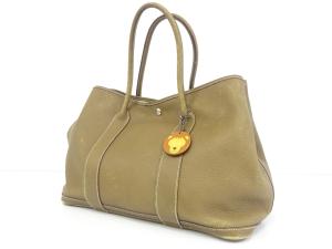 「NX」HERMES ガーデンパーティPM レザー トートバッグ ロK刻印